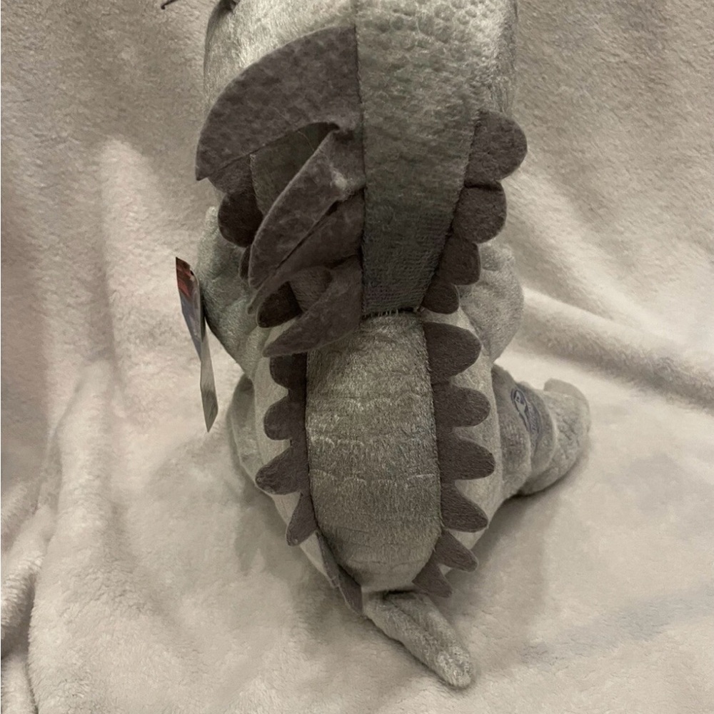 Jurassic World Gray Stuffed Dinosaur Toy 12” plush Jr Indominus Rex - Picture 5 of 7